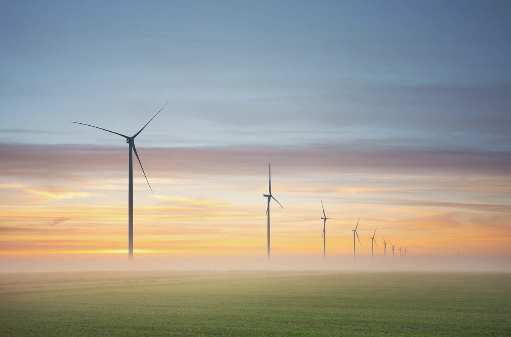 Parque eólico para la producción de energía
