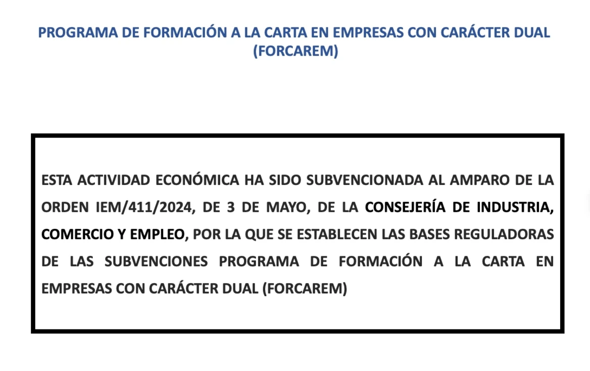 Subvención FORCAREM concedida para Aditae Technology